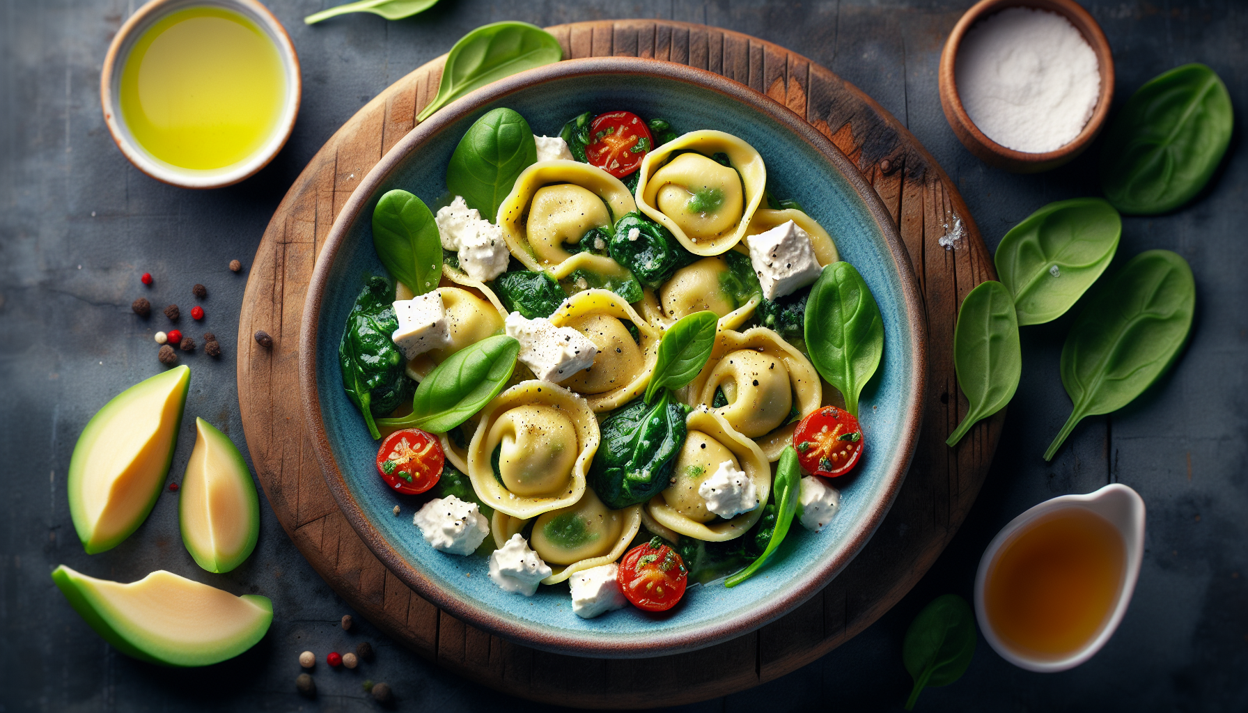 tortellini di ricotta e spinaci